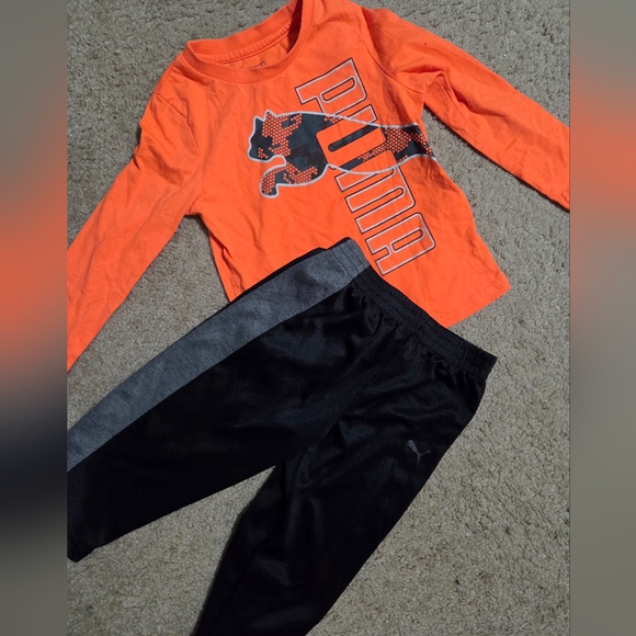 Puma Other - PUMA Toddler Boys Matching Set Long Sleeve Shirt & Jogger Pants Size 2T
